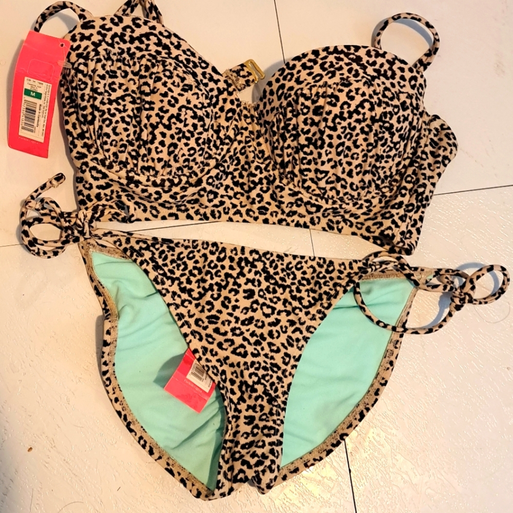 Women's Cheetah print string bikini